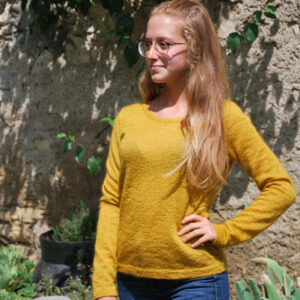 Pull jersey col danseuse
